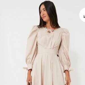 Stone Beige Leighton mini dress